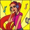 1 MP3 Music Girl - colouring